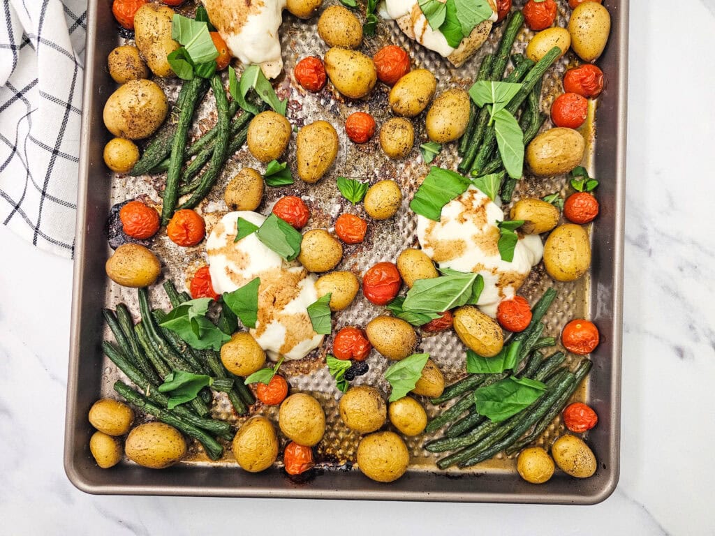 Sheet Pan Chicken Caprese