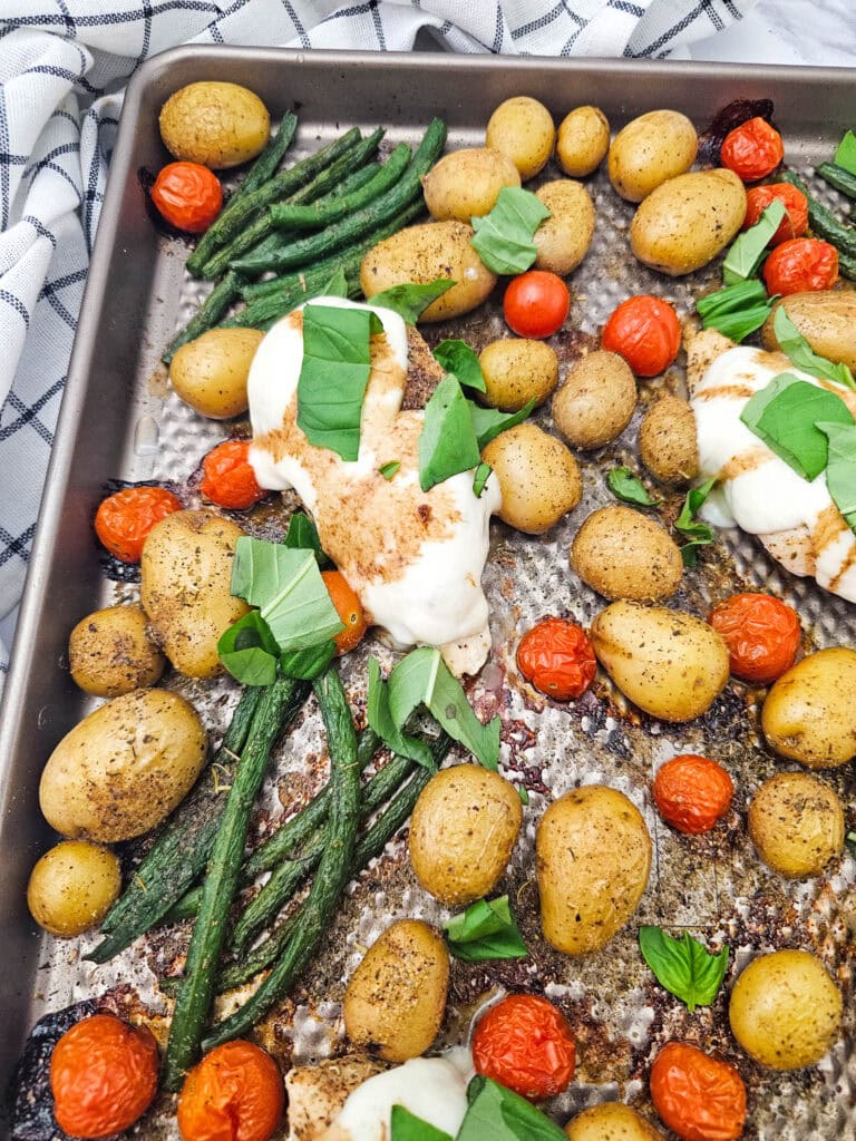 Sheet Pan Chicken Caprese