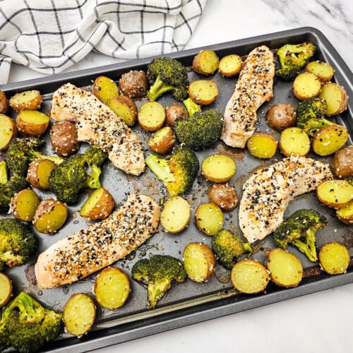 Sheet Pan Everything Bagel Chicken