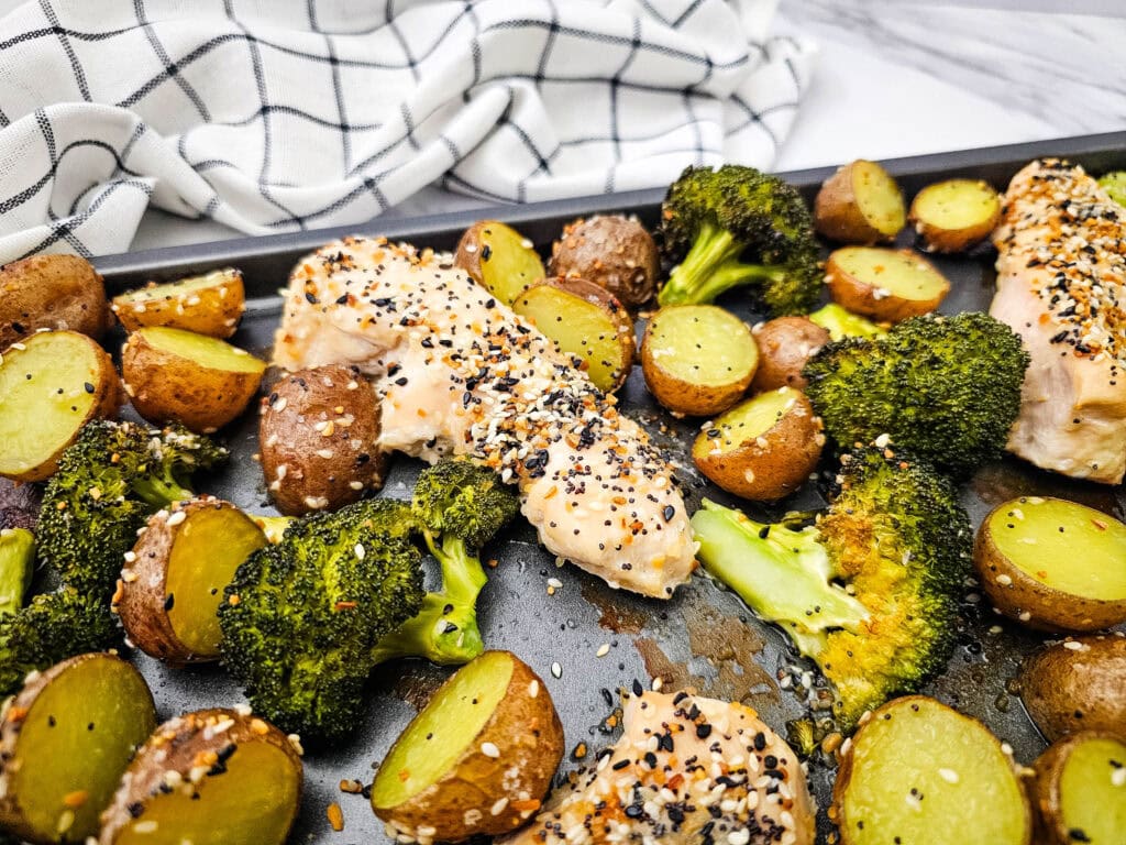 Sheet Pan Everything Bagel Chicken