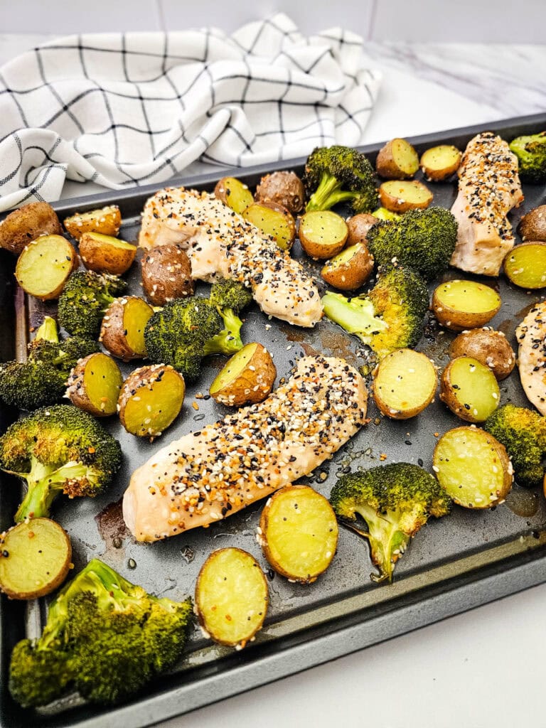 Sheet Pan Everything Bagel Chicken