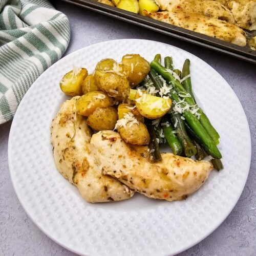 Sheet Pan Garlic Parmesan Chicken