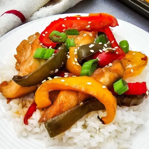 Sheet Pan Teriyaki Chicken and Peppers