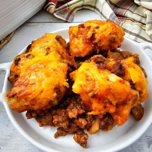 Sloppy Joe Biscuit Casserole