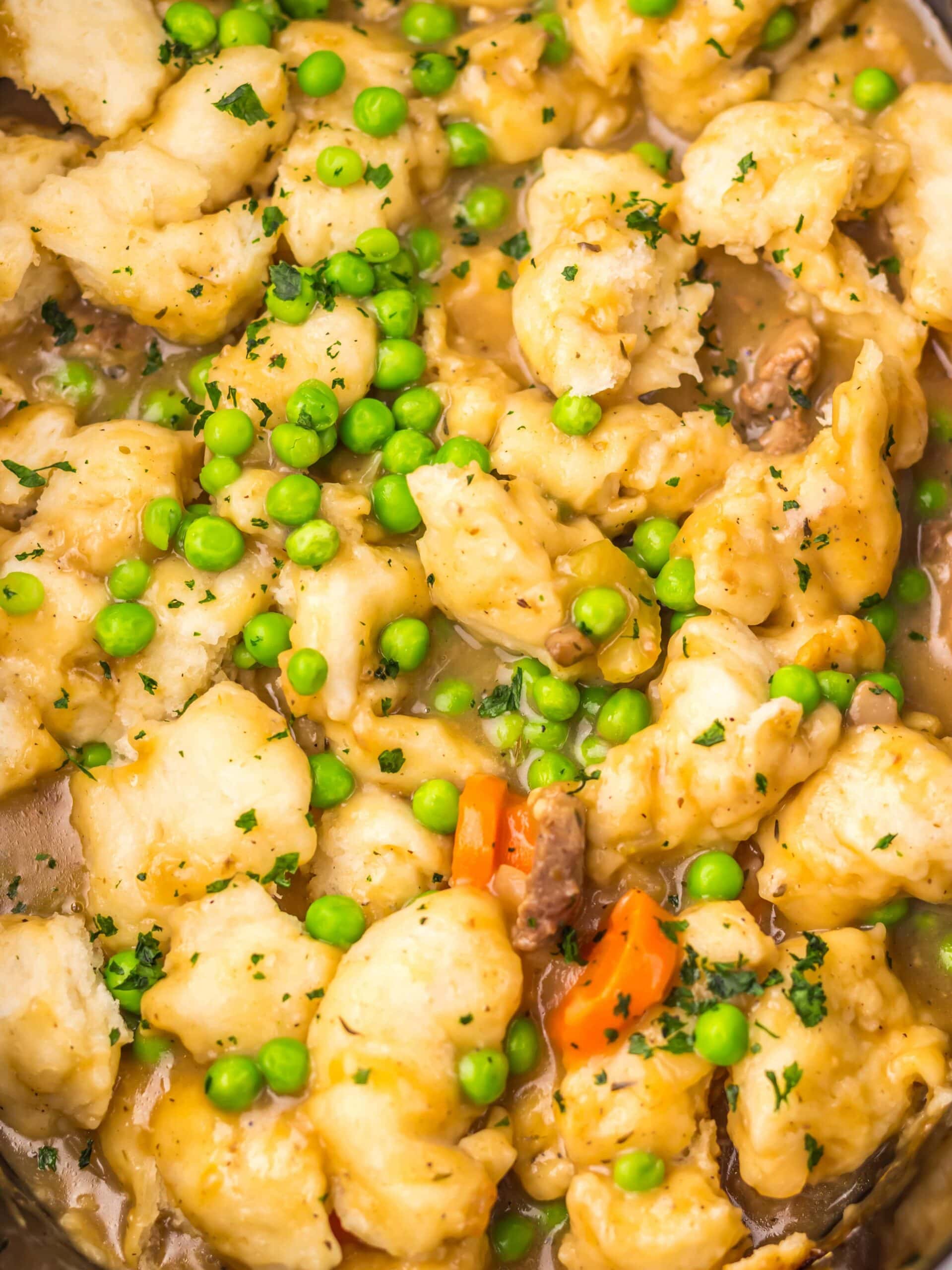Slow Cooker Beef & Dumplings Process Photo