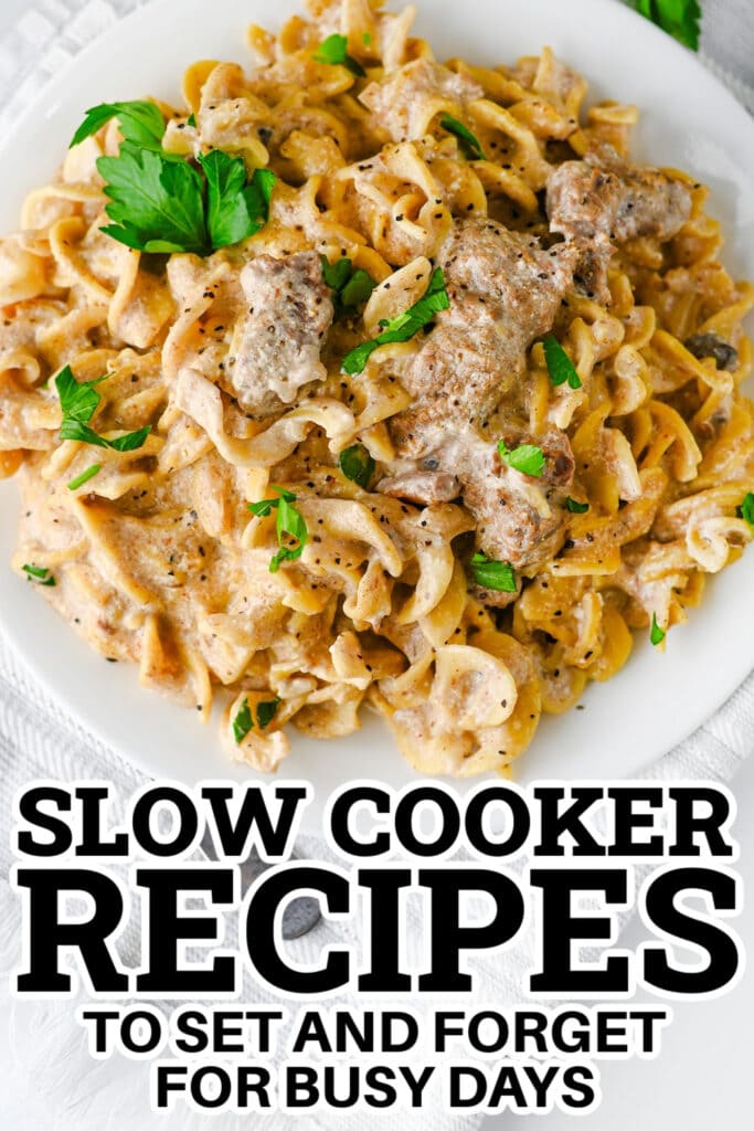Slow Cooker Recipes - Crockpot Beef Stroganoff copy