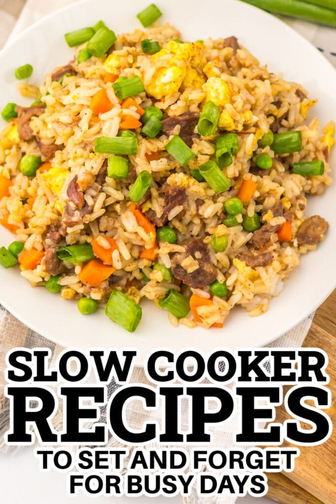 Slow Cooker Recipes - Slow Cooker Beef Fried Rice copy
