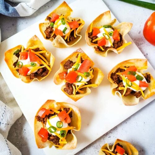 Taco Wonton Cups
