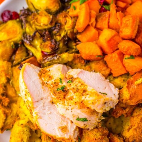 Sheet Pan Thanksgiving Dinner for Two