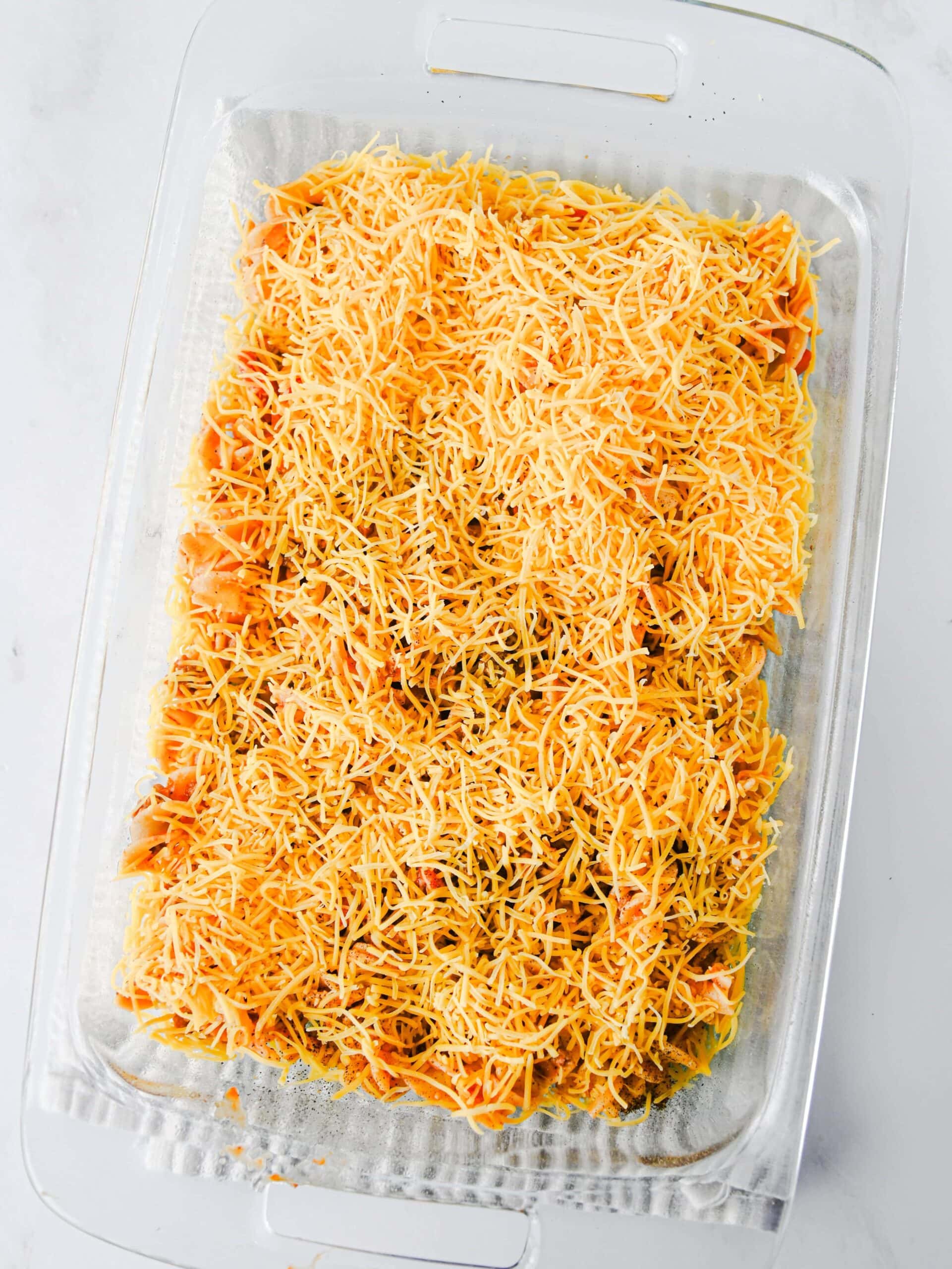 Cheesy Ground Beef and Egg Noodle Casserole Process Photo