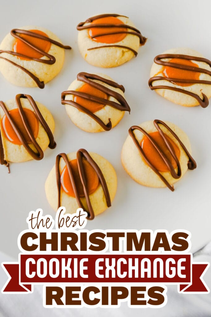 christmas cookie exchange recipes - Caramel Chocolate Chip Thumbprint Cookies copy