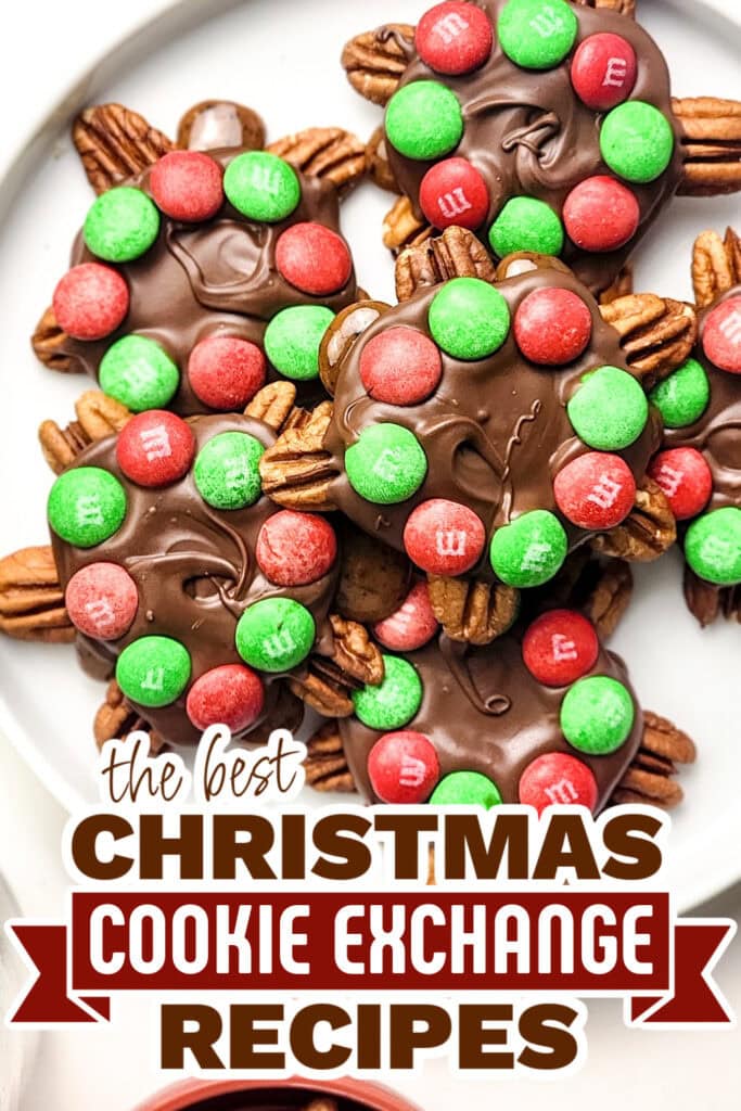 christmas cookie exchange recipes - Chocolate Pecan Holiday Turtles copy