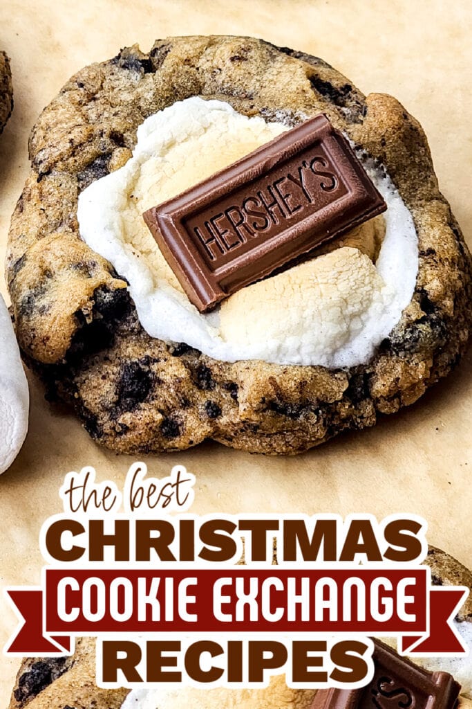 christmas cookie exchange recipes - Chocolate S'mores Oreo Cookies copy