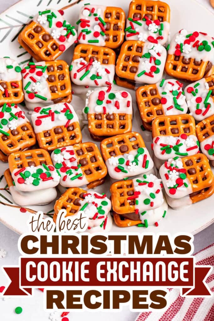 christmas cookie exchange recipes - Christmas Pretzel Sandwiches copy