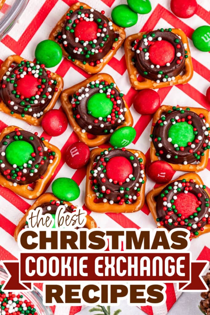 christmas cookie exchange recipes - Christmas Rolo Pretzels Bites copy