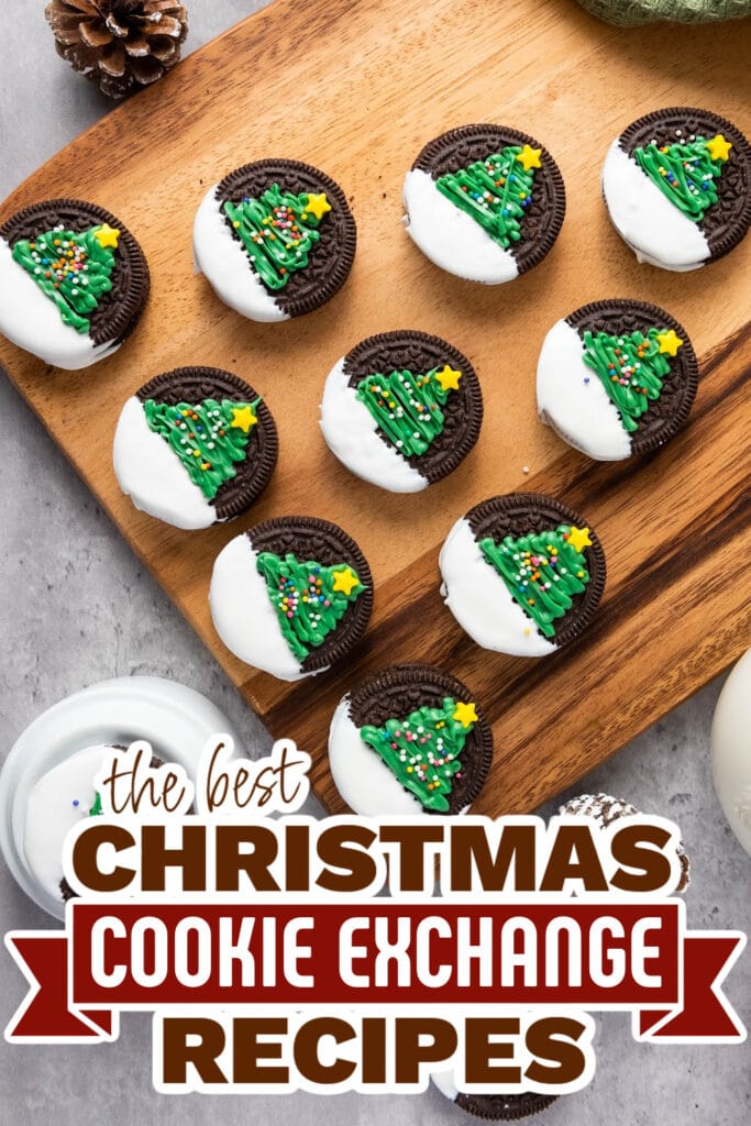 christmas cookie exchange recipes - Christmas Tree Oreos copy