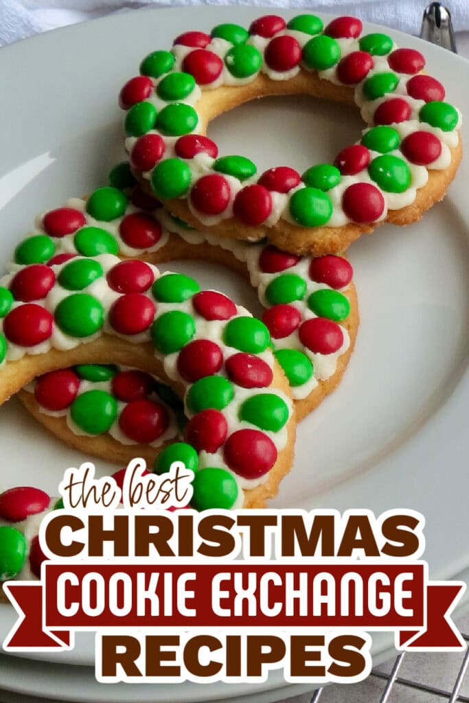 christmas cookie exchange recipes - Christmas Wreath Sugar Cookies copy
