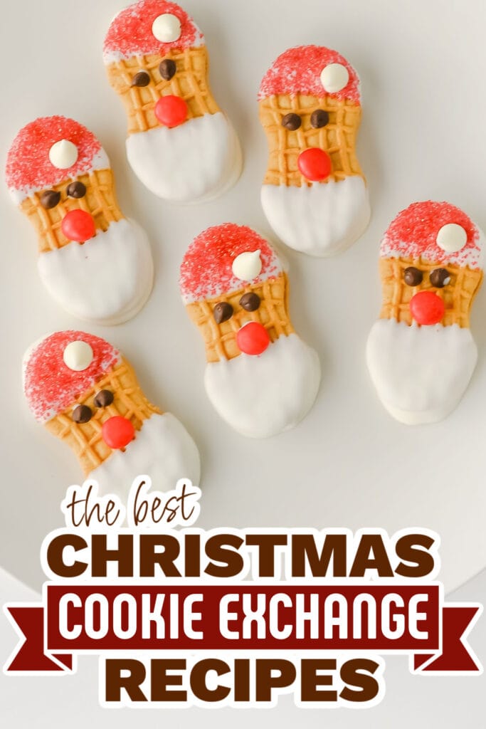 christmas cookie exchange recipes - Santa Nutter Butter Cookies copy