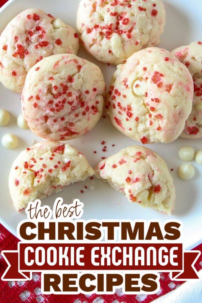 christmas cookie exchange recipes - Soft Peppermint Cheesecake Cookies copy