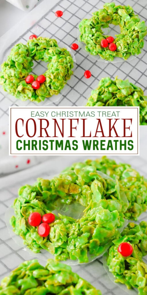 christmas cornflake wreaths - christmas themed treats