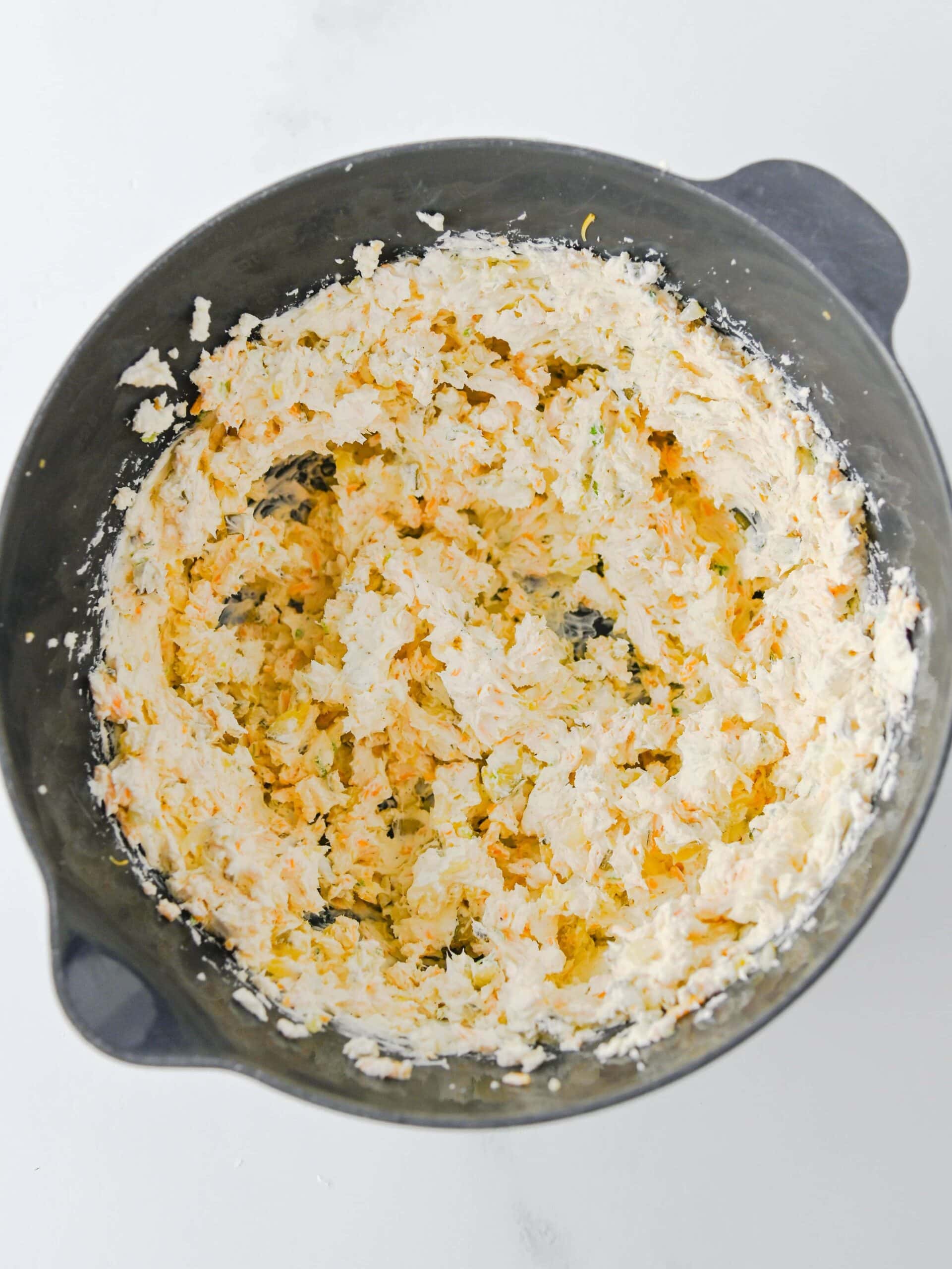Dill Pickle Cheese Ball Process Photo