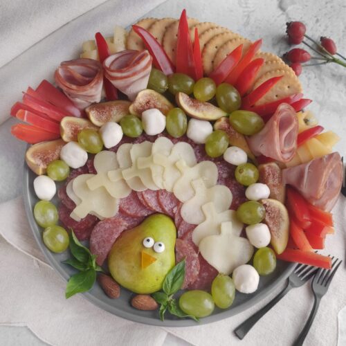 Thanksgiving Turkey Charcuterie Board
