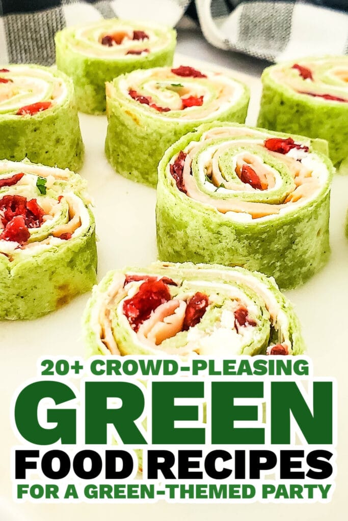 green food ideas - Cranberry Turkey Pinwheels