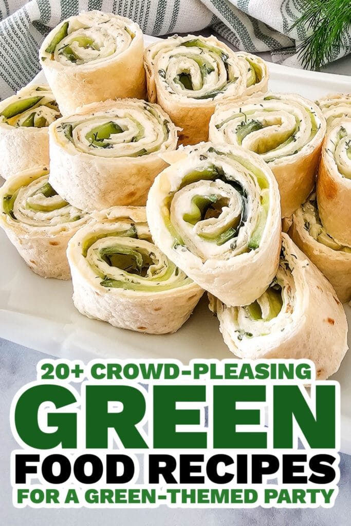 green food ideas - Cucumber Dill Pinwheels