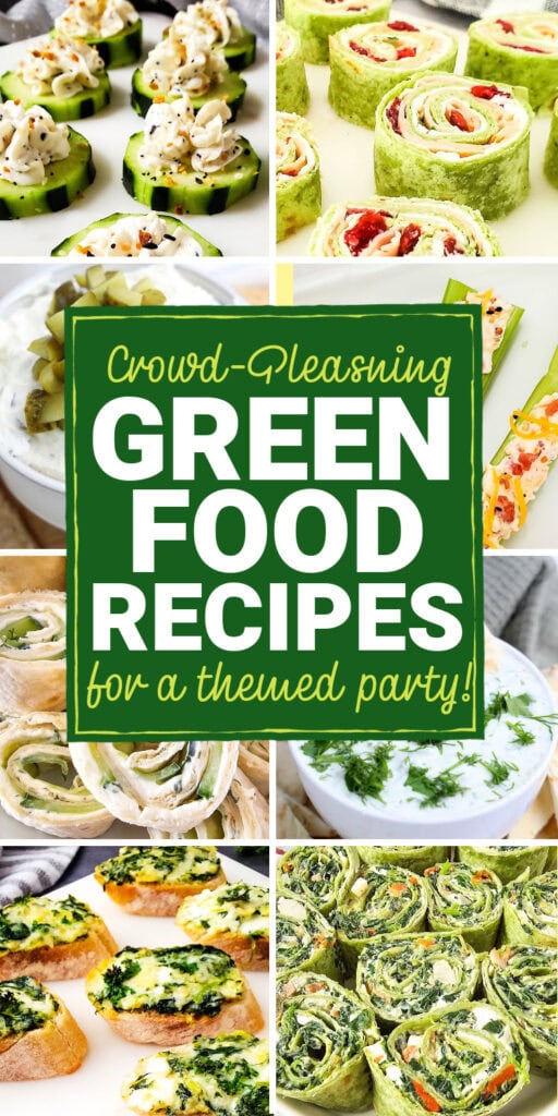 green party food recipe pin