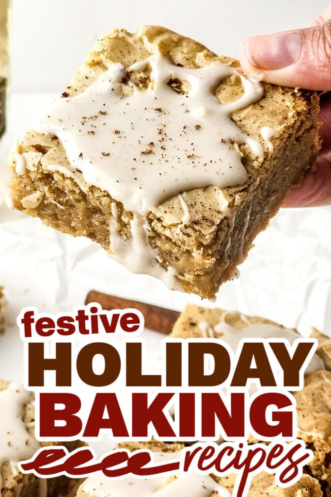holiday baking recipes - Chai Latte Blondies copy