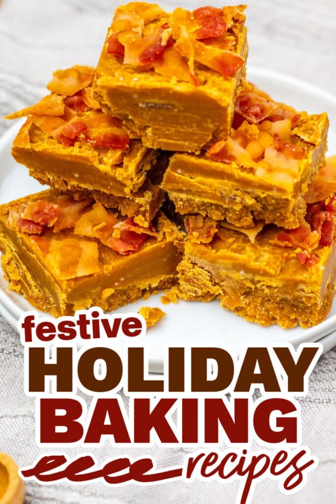 holiday baking recipes - Chewy Maple Bacon Fudge copy