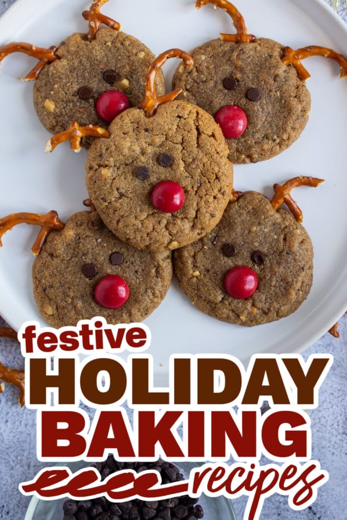 holiday baking recipes - Holiday Reindeer Cookies copy