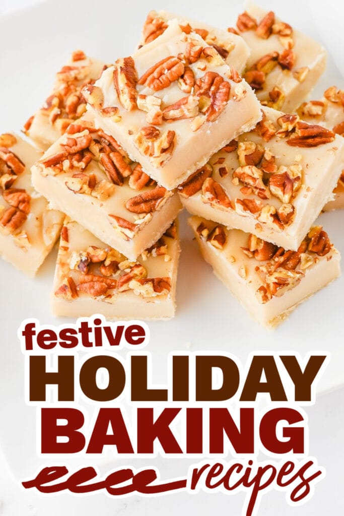 holiday baking recipes - Pecan Pie Fudge Bites copy