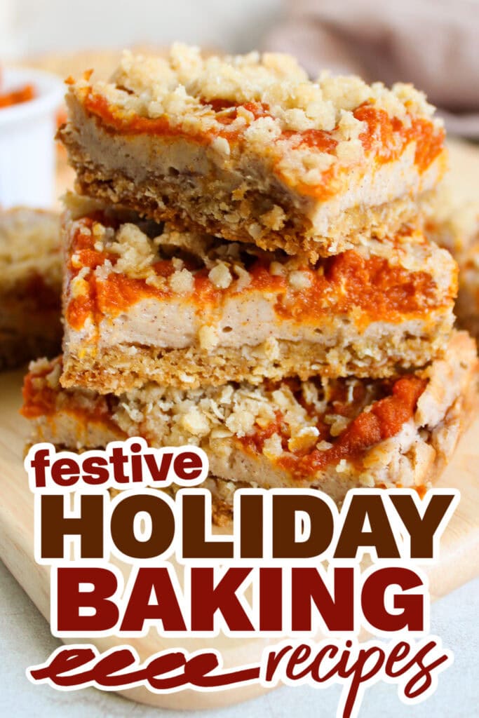 holiday baking recipes - Pumpkin Cream Cheese Bars copy