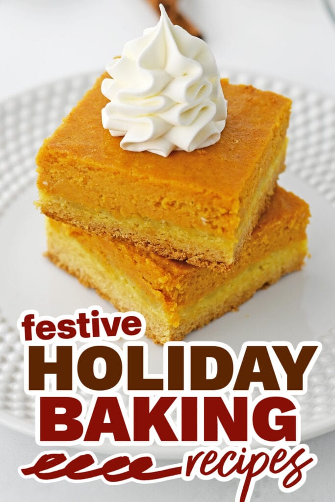 holiday baking recipes - Pumpkin Spice Gooey Bars copy