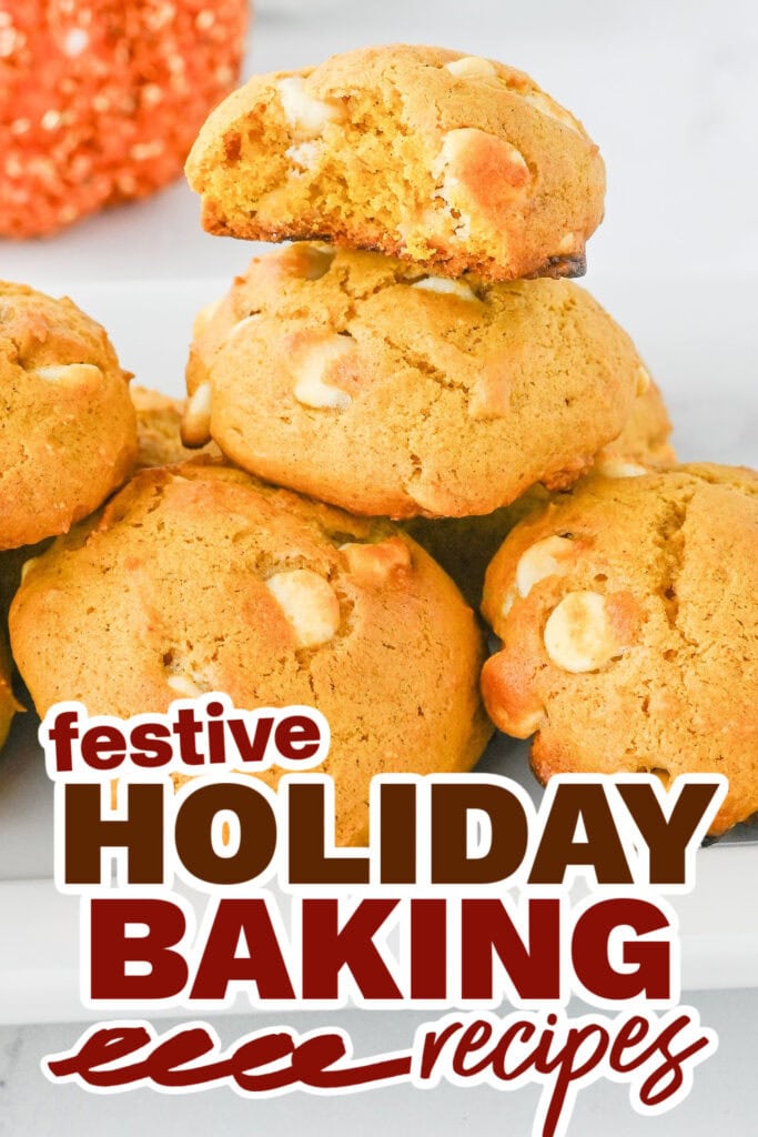 holiday baking recipes - Pumpkin White Chocolate Chip Cookies copy