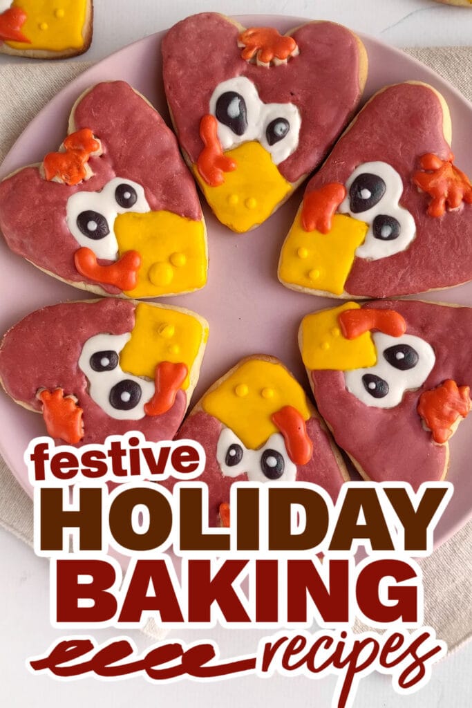 holiday baking recipes - Turkey Sugar Cookies copy