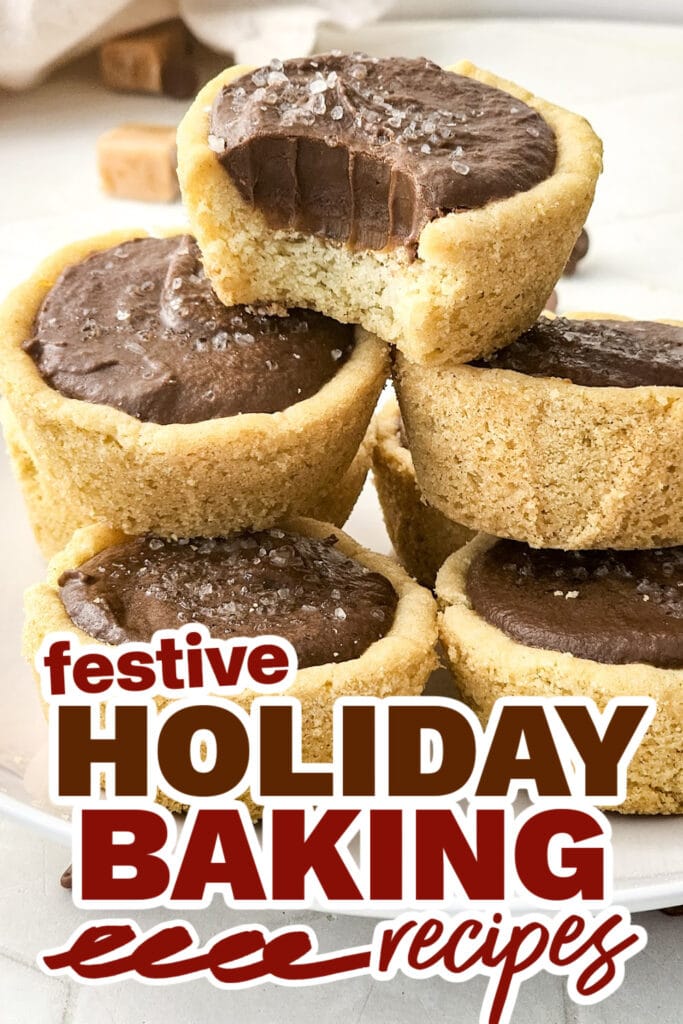 holiday baking recipes - Twix Cookie Cups copy