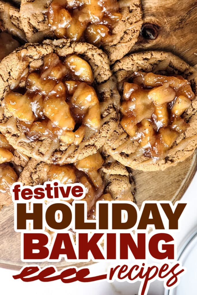 holiday baking recipes - Warm, Gooey Apple Pie Cookies copy