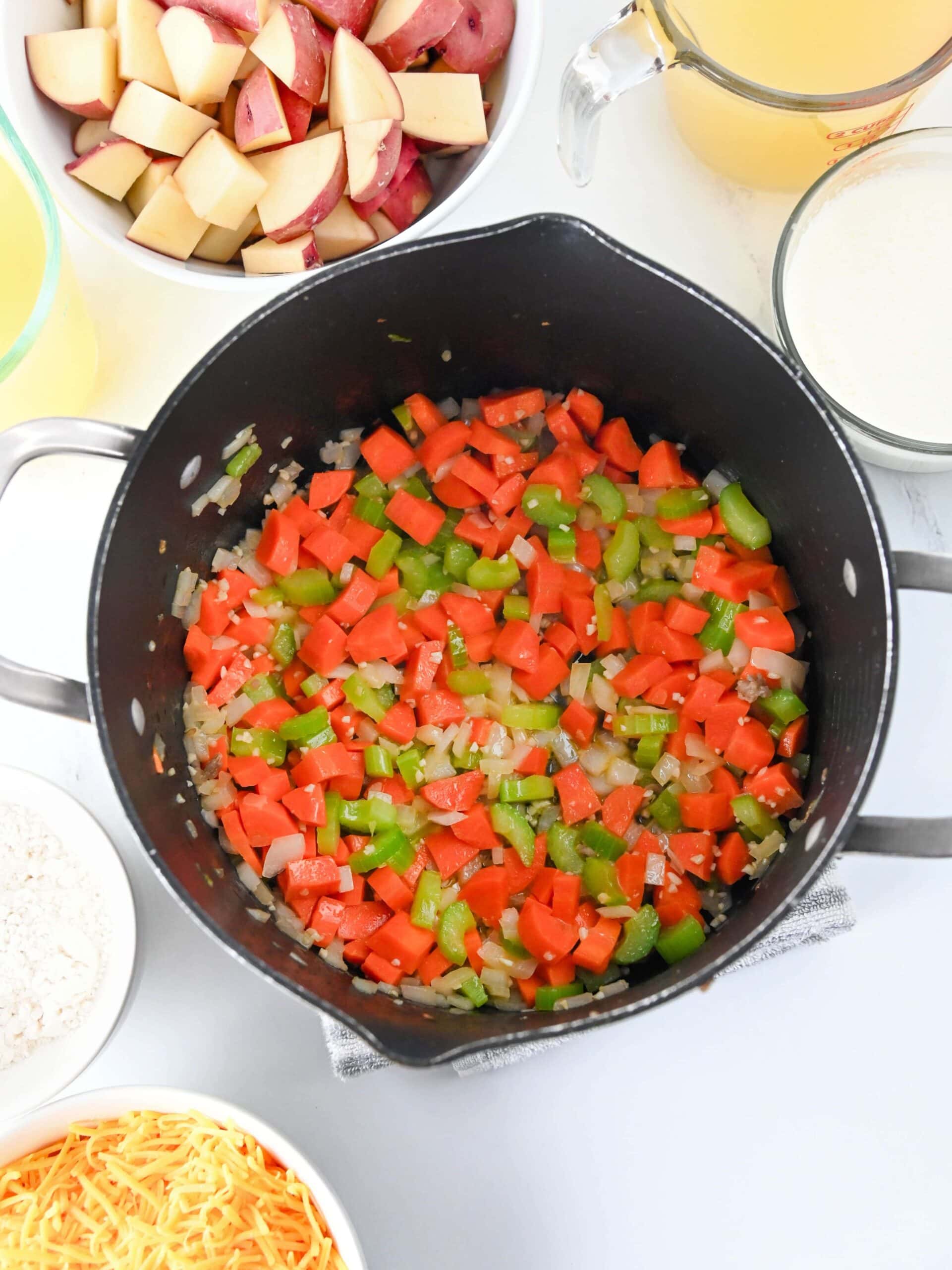 Creamy Italian Sausage Potato Soup process photo