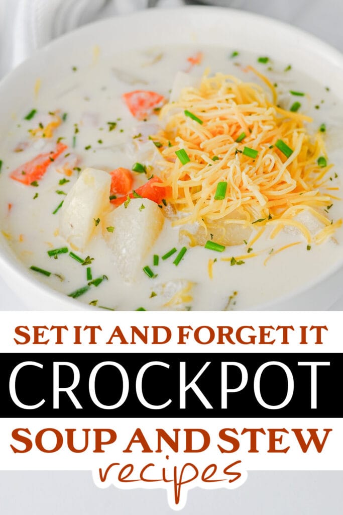pinned crockpot soup - Crockpot Ham and Potato Soup