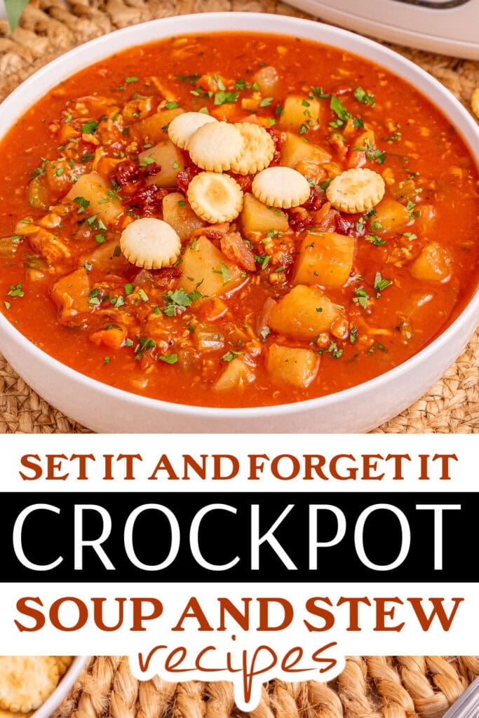 pinned crockpot soup - Slow Cooker Manhattan Clam Chowder
