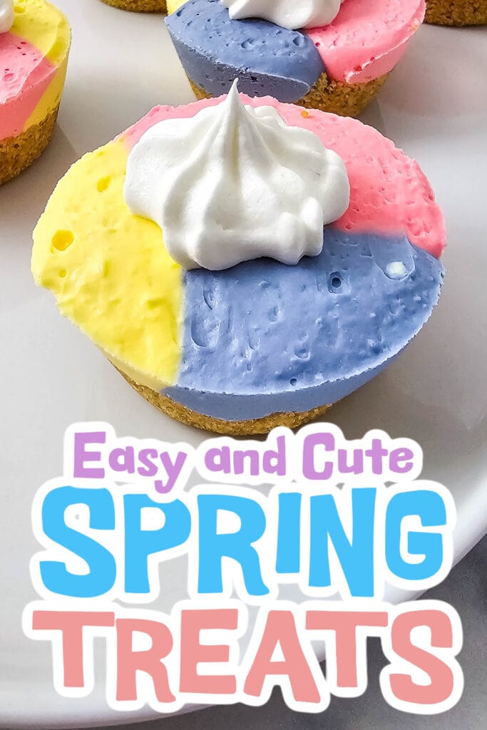 spring treats - No-Bake Unicorn Cheesecake Bites copy