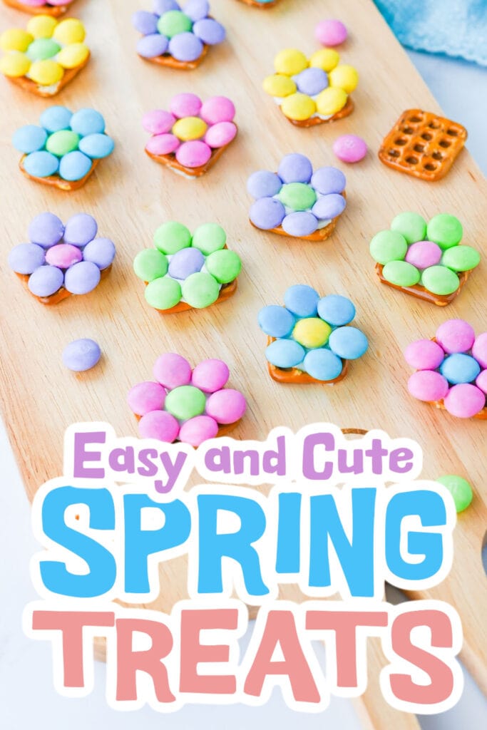 spring treats - Spring Flower Pretzels