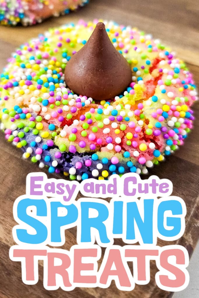 spring treats - Tie-Dye Unicorn Hershey’s Kiss Cookies copy