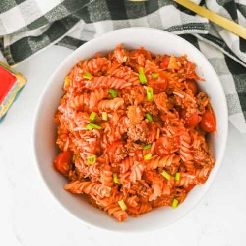 Cheesy Taco Pasta Salad with Catalina Dressing